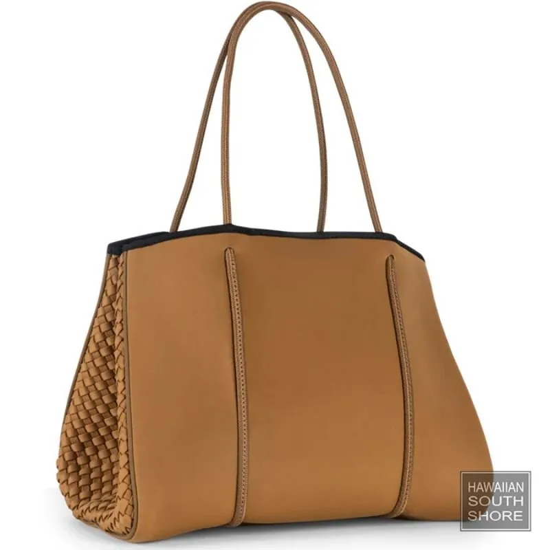 HA Bag Grayson Tote Bag Camel Woven