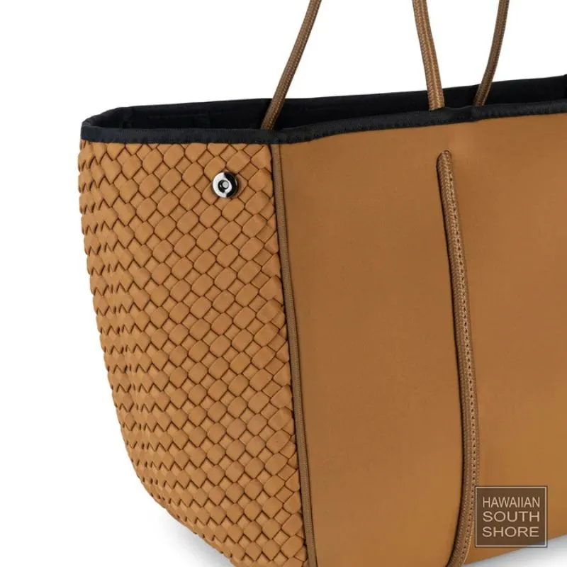 HA Bag Grayson Tote Bag Camel Woven