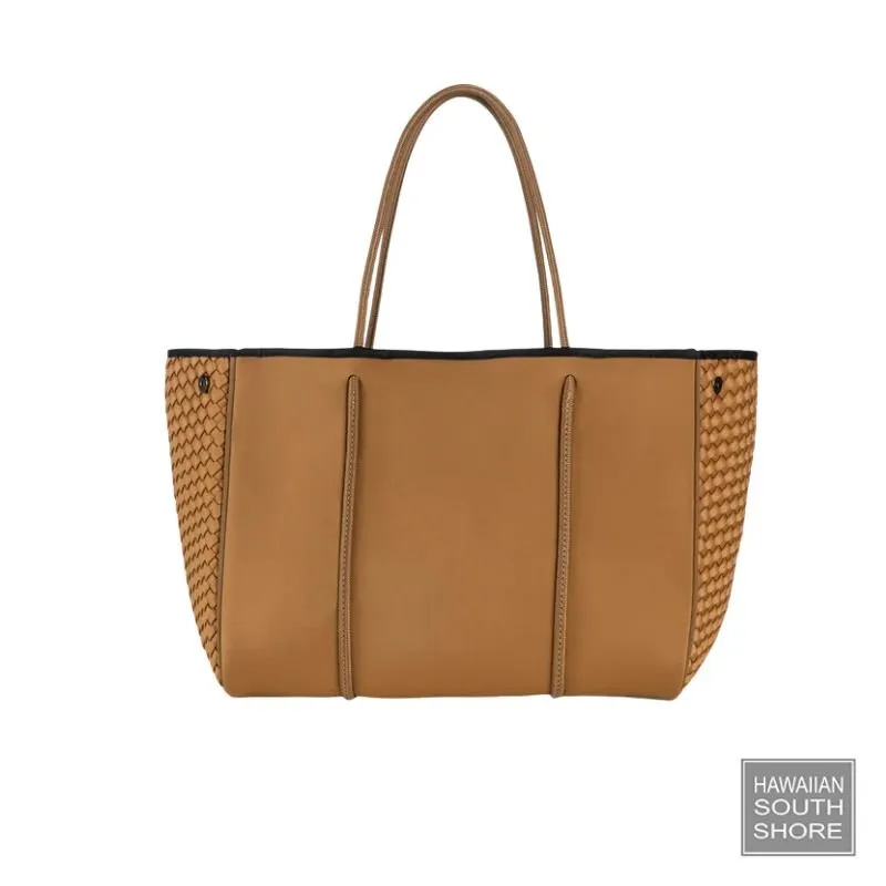 HA Bag Grayson Tote Bag Camel Woven