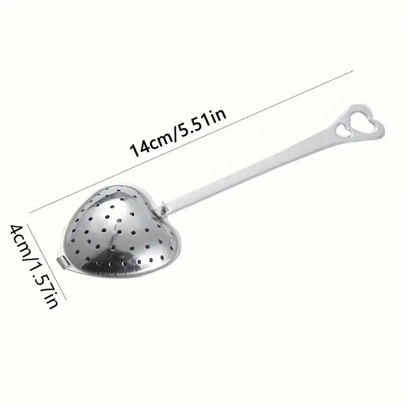 Heart-Shaped Stainless Steel Tea Strainer, chai strainer