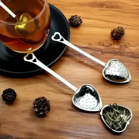 Heart-Shaped Stainless Steel Tea Strainer, chai strainer