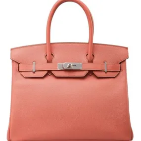 Hermès Birkin 30 Flamingo Epsom Palladium Hardware PHW