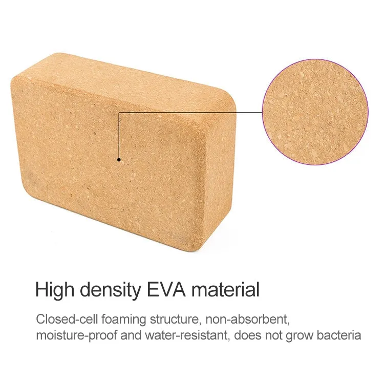 High-density Environmental Protection Fitness-assisted Yoga Cork Bricks