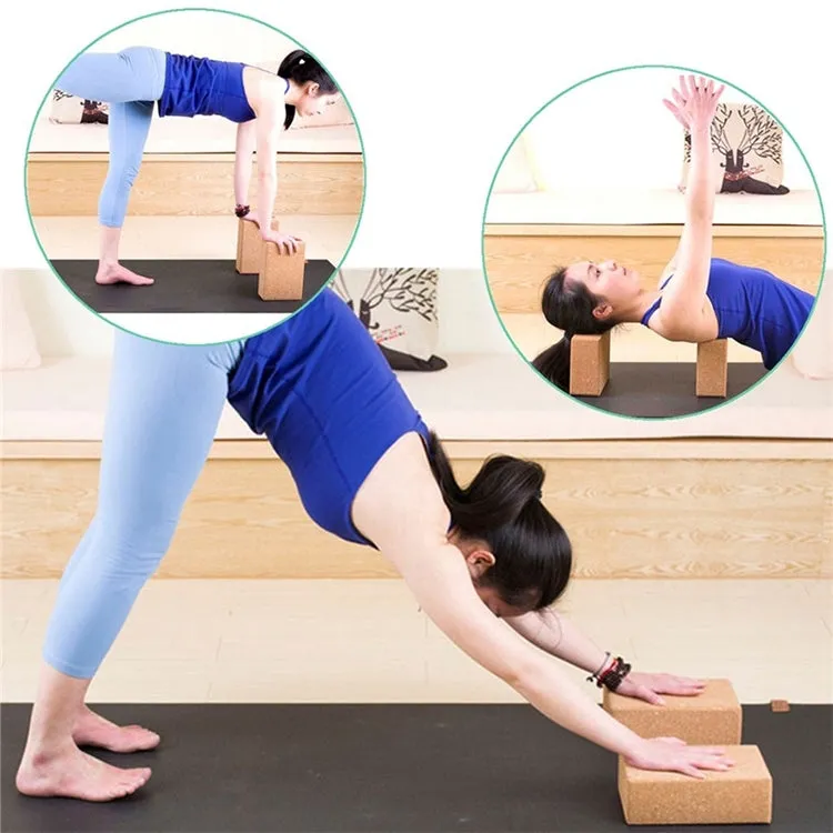 High-density Environmental Protection Fitness-assisted Yoga Cork Bricks