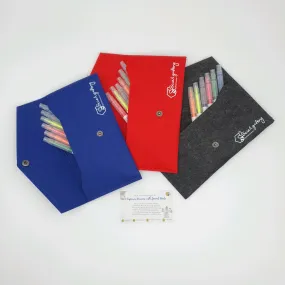 Highlighter Set With Felt Pouch