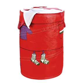 HOKIPO Foldable Cloth Pop Up Laundry Bag Hamper, 50-Ltr