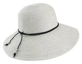 HW Collection Meilani Wide Brim Cloche Hat - Grey