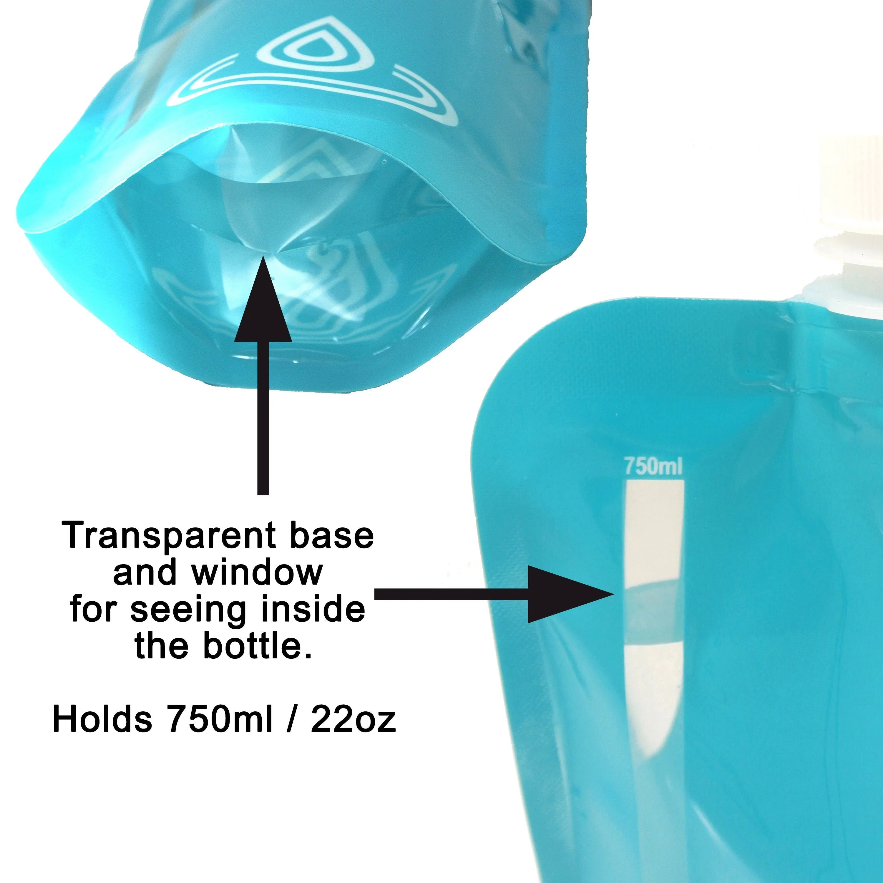 HydraMate Foldable Bottle. Collapsible Water Bottle 750ml