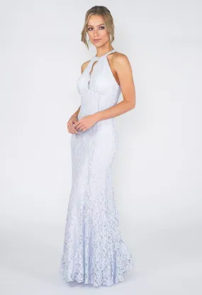 Ice Blue Evening Dress