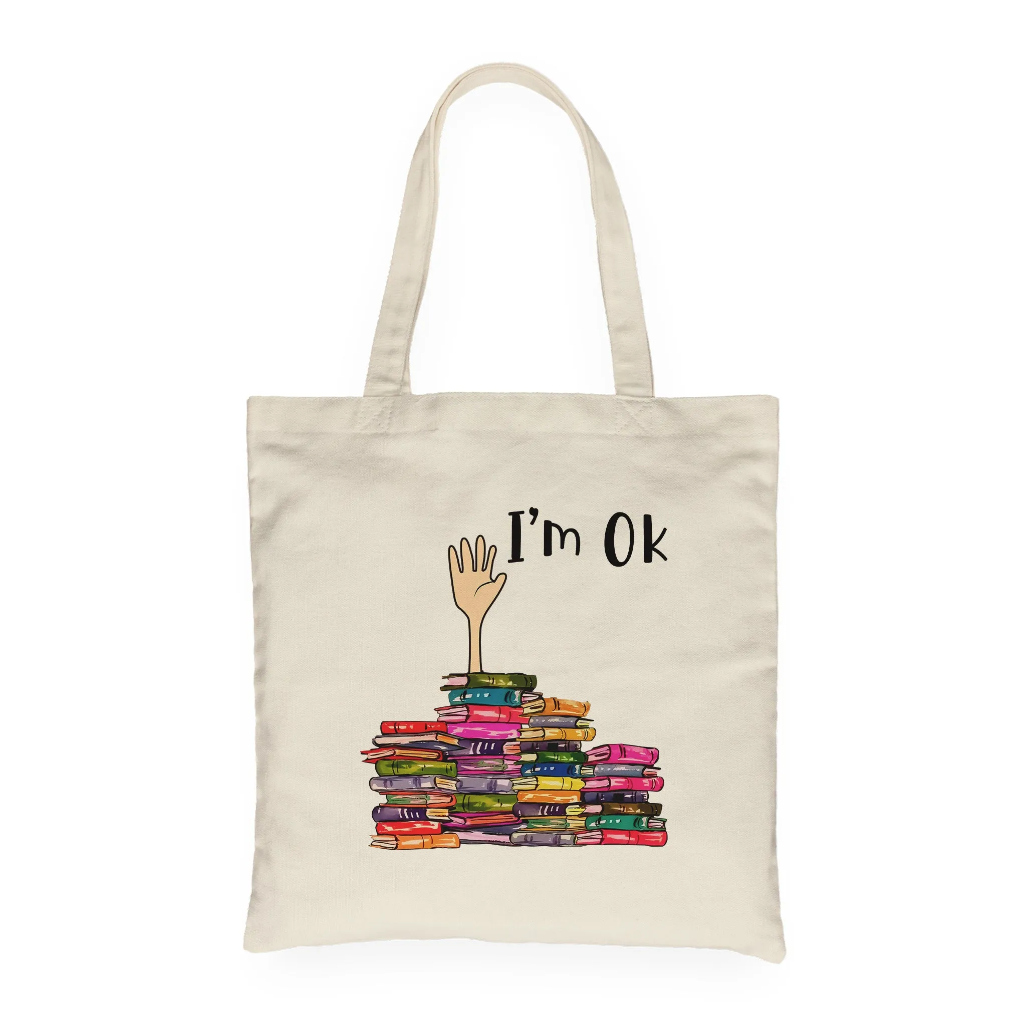 I'm OK It's Fine I'm Fine Everything's Fine Book Lovers Gift TBW21