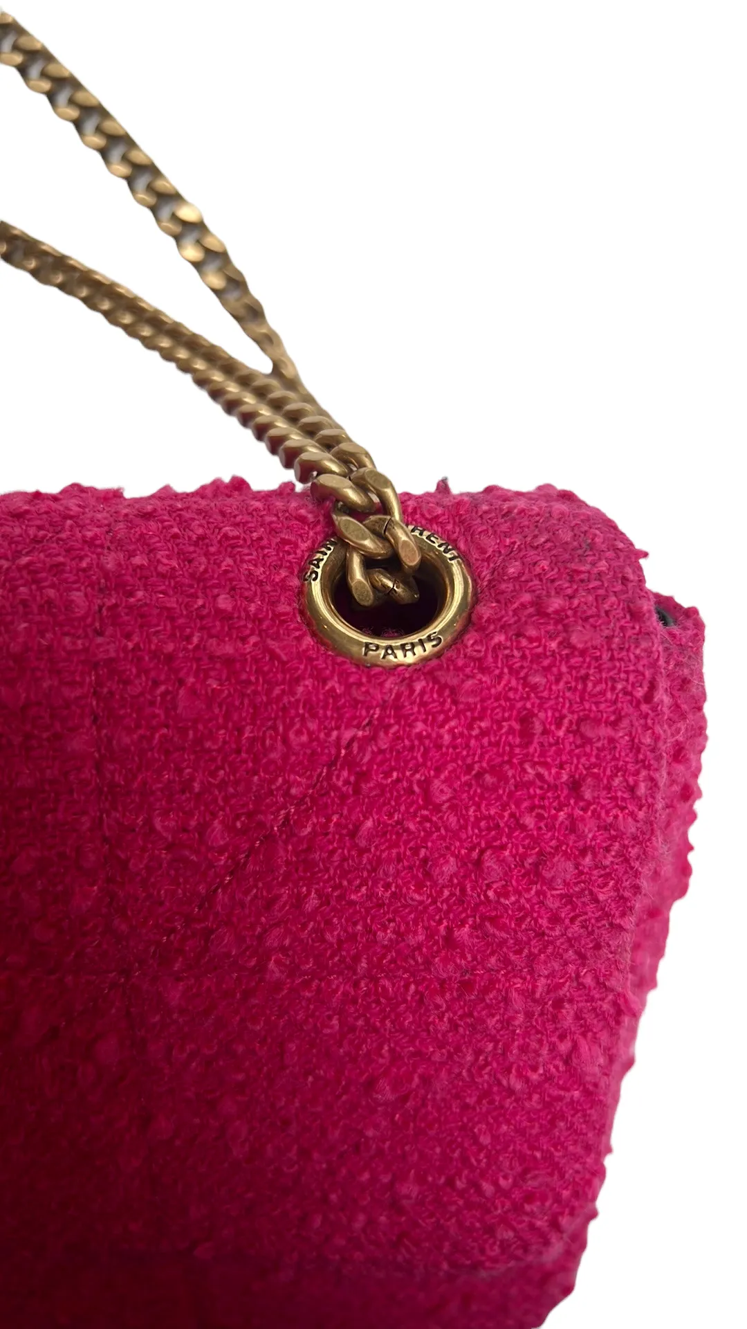 Jamie Pink Tweed Bag