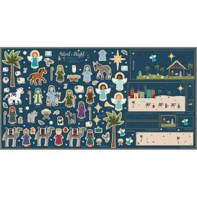 Jennifer Long - Silent Night Nativity Felt Panel