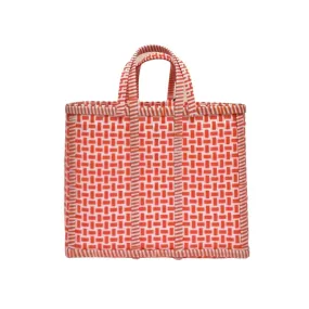 Juno Tangerine & White Bag - Medium