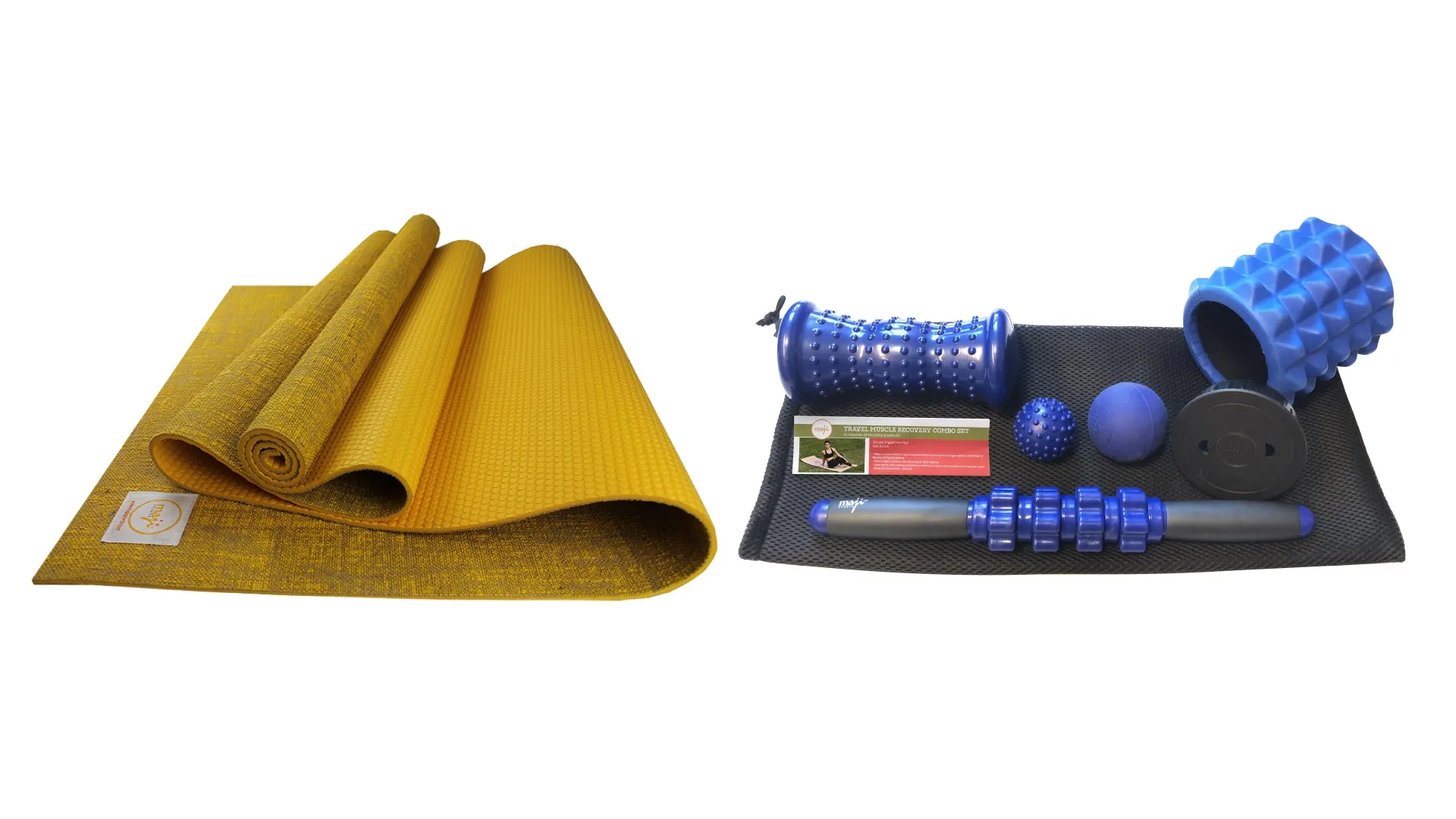 Jute Premium ECO Fitness, pilates, Yoga Mat   Muscle recovery Bundle