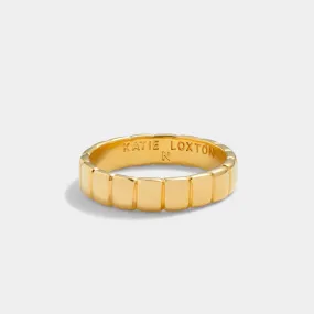 Katie Loxton Amulet Waterproof Gold Skinny Ring Medium (N)