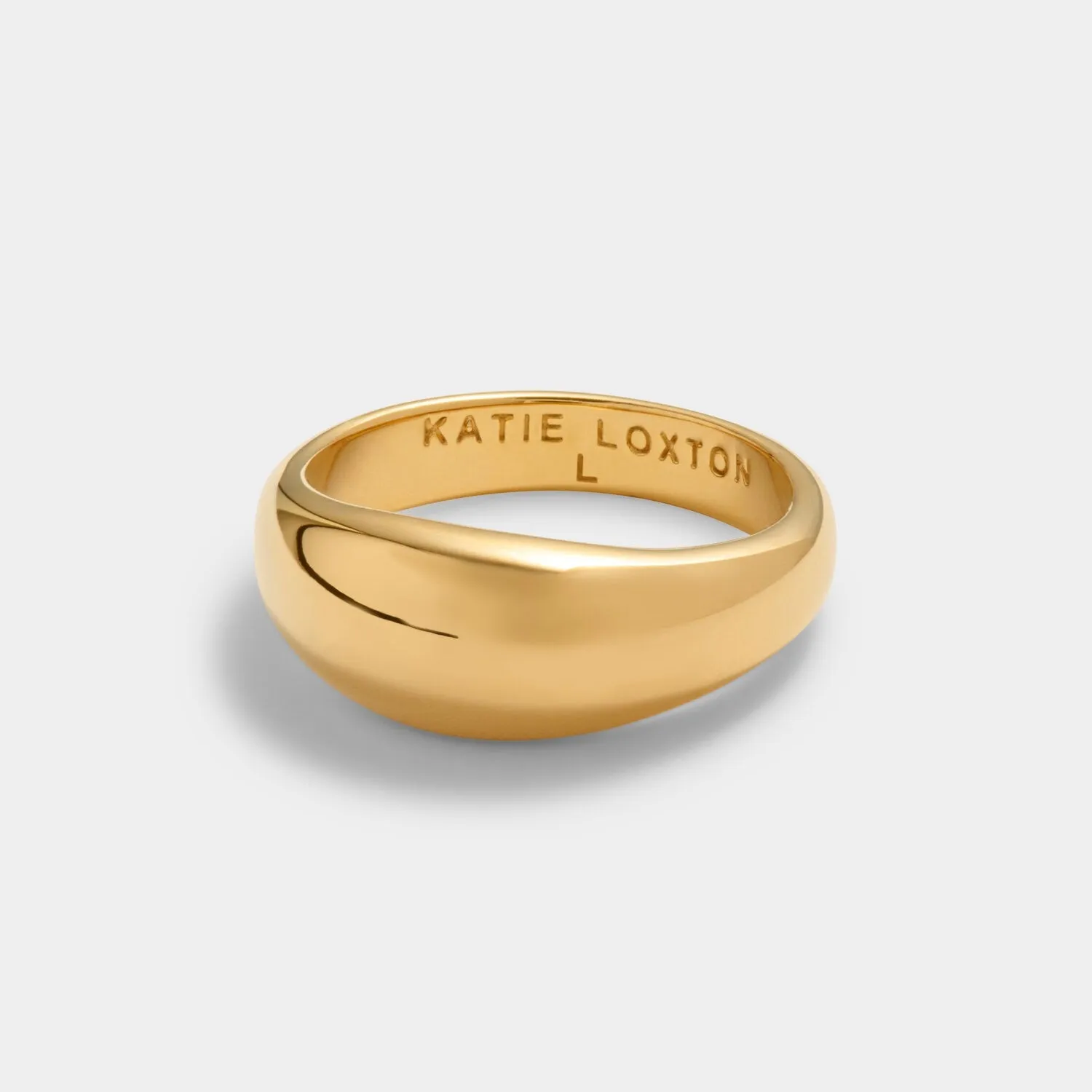 Katie Loxton Aura Waterproof Gold Dome Ring Gold Small (L)