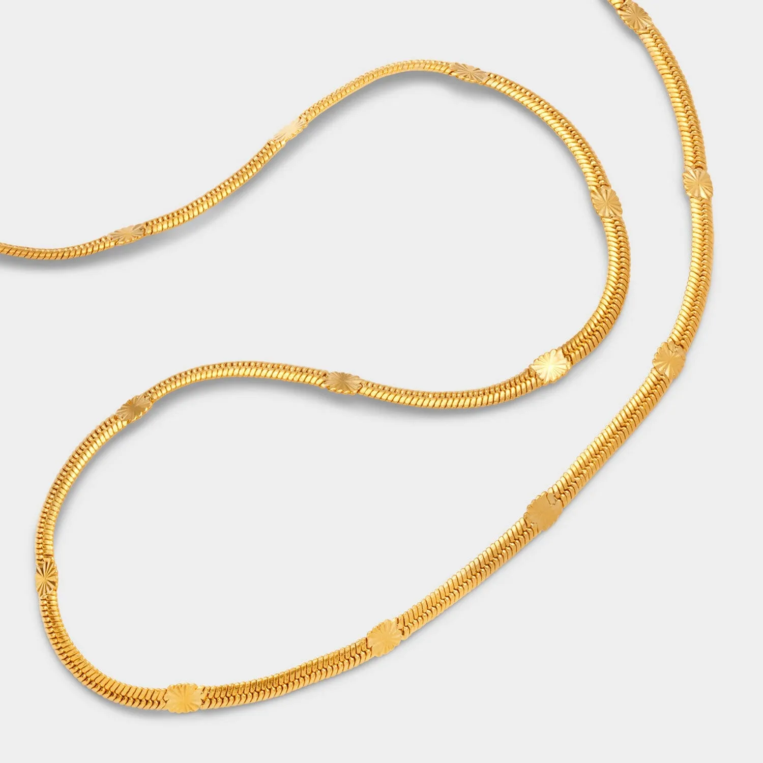 Katie Loxton Celeste Waterproof Gold Snake Chain Necklace