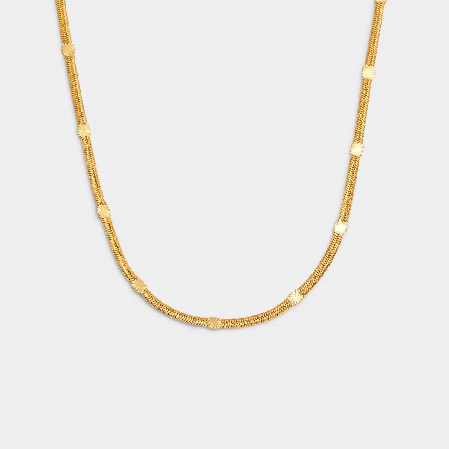 Katie Loxton Celeste Waterproof Gold Snake Chain Necklace