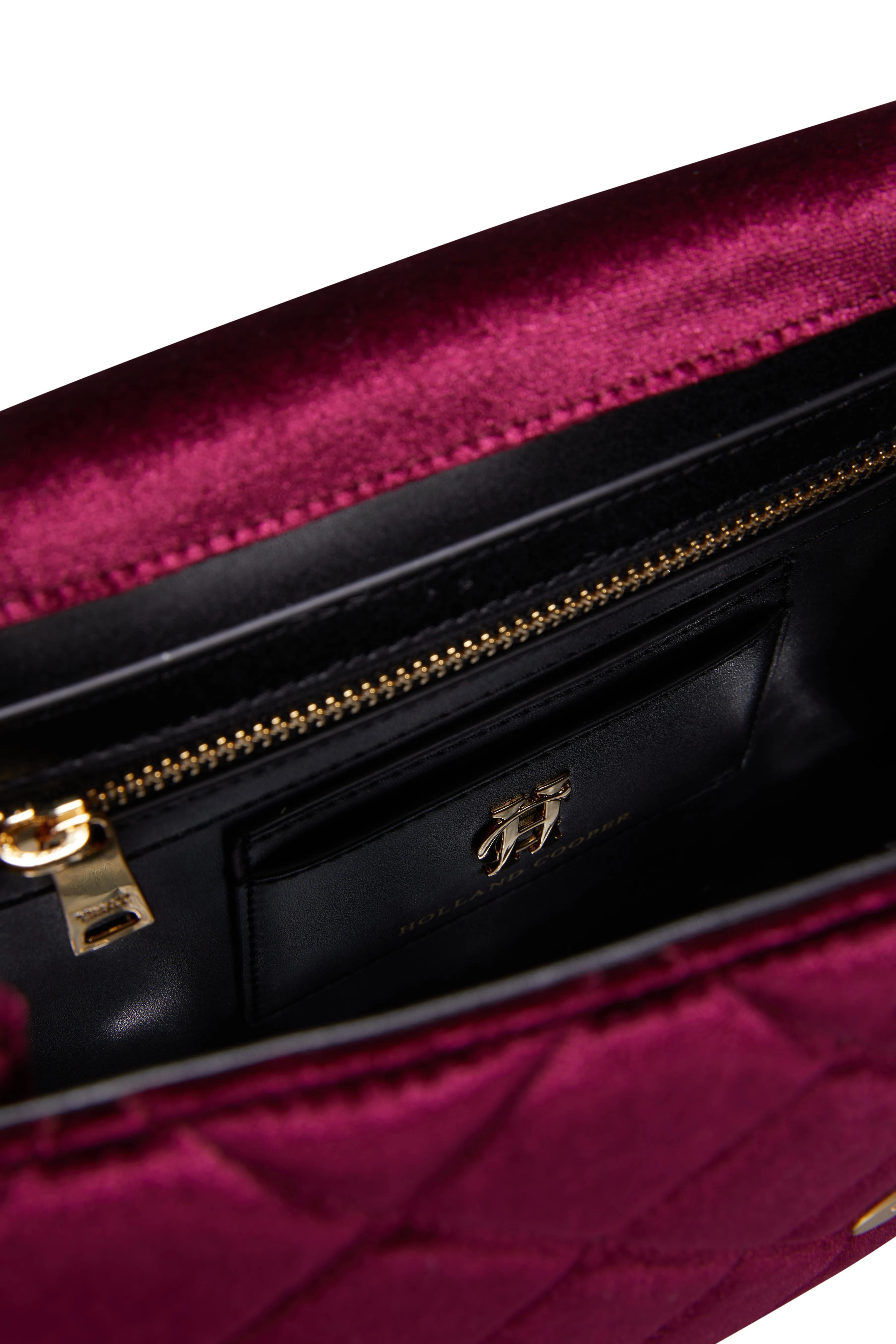 Knightsbridge Shoulder Bag (Merlot Velvet)