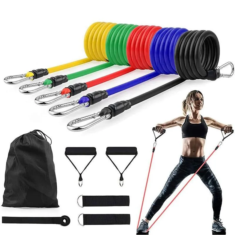 Latex Resistance Bands Crossfit Training Exercise Yoga Tubes Pull Rope