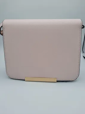 Light pink color book shape evening over the shoulder bag