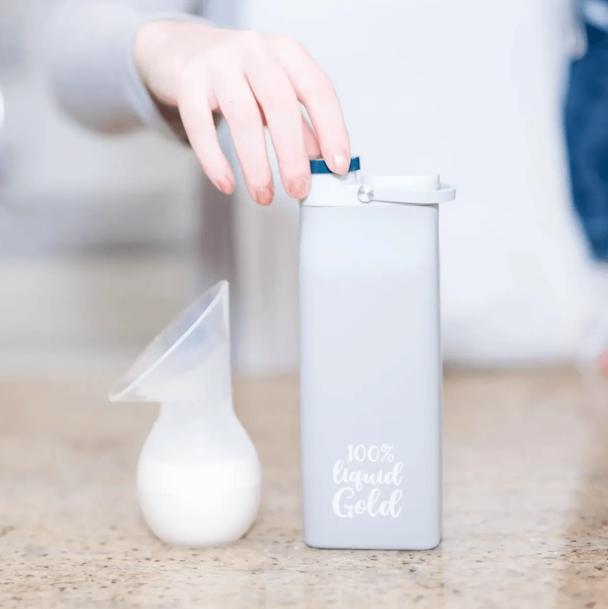 Liquid Gold breastmilk storage box set