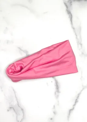 Lollipop Pink Extra Wide Yoga Headband