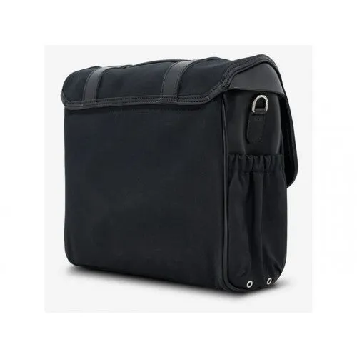 Longride Waxed Canvas Quick Release Saddlebag Black - 12.5 Liters