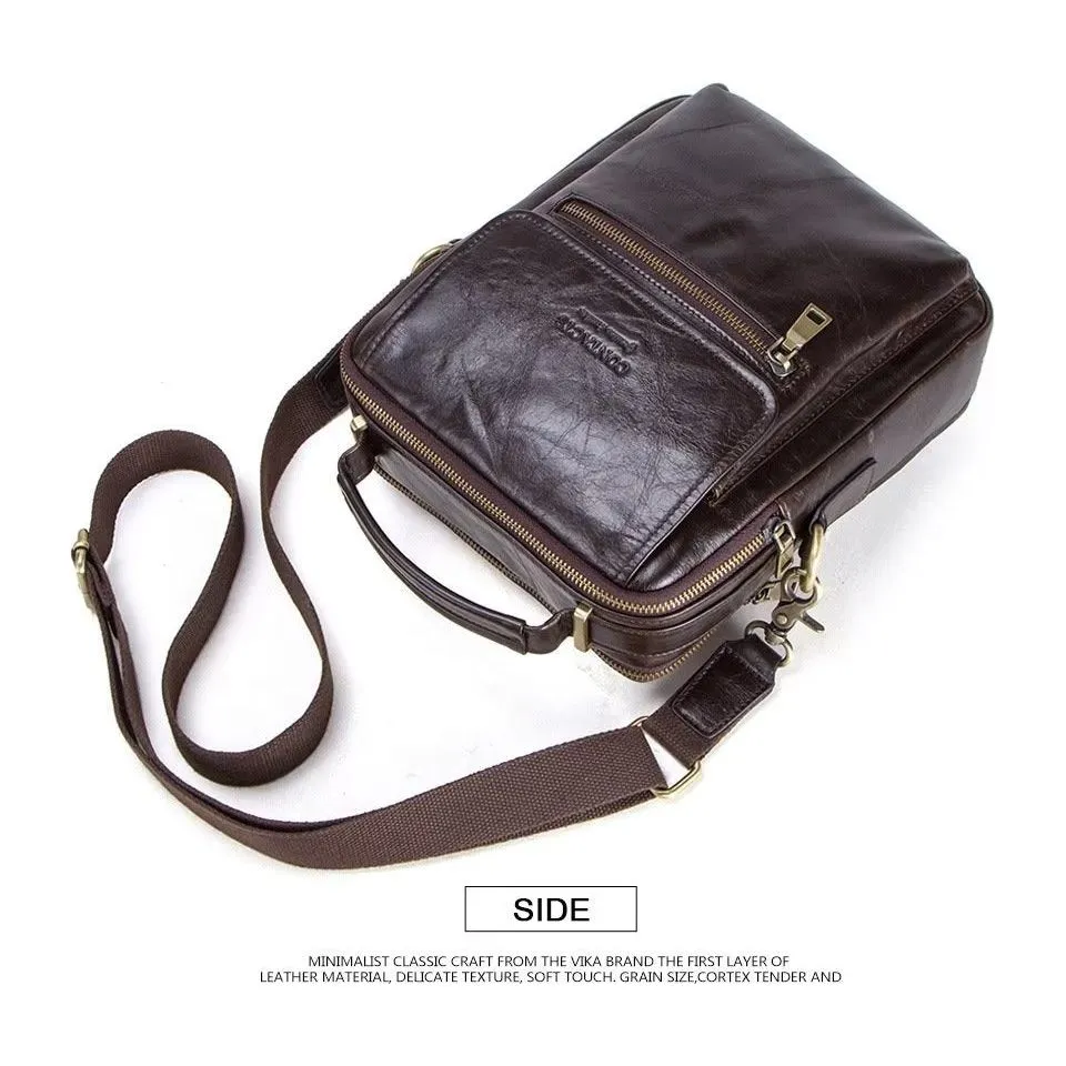 Luxury Leather Flap Buckled Crossbody Bag