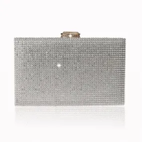 Luxy Moon Clutch Bag Diamonds Gold Silver Handbag