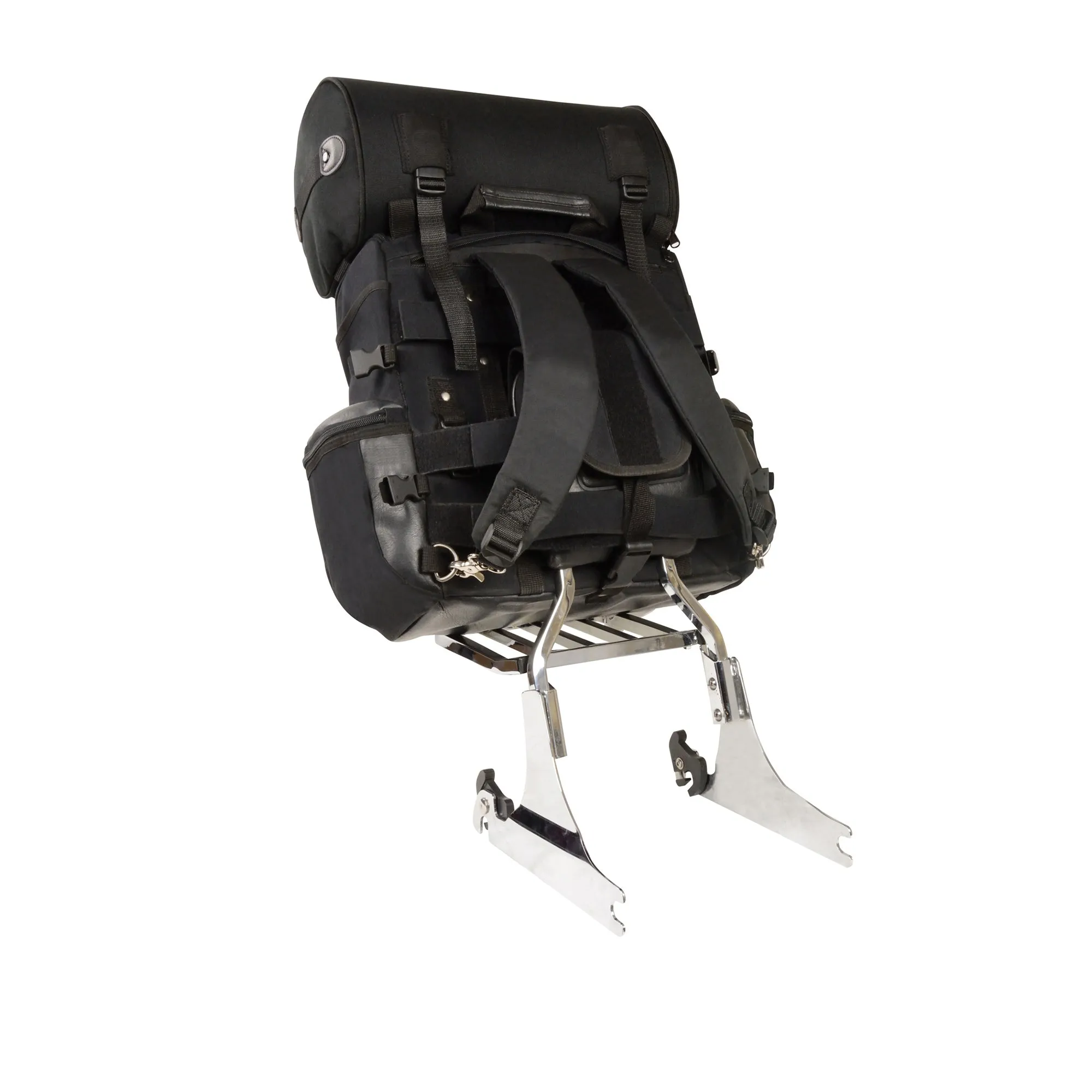 Medium Textile Two Piece Touring Sissy Bar Bag (14X15X7)