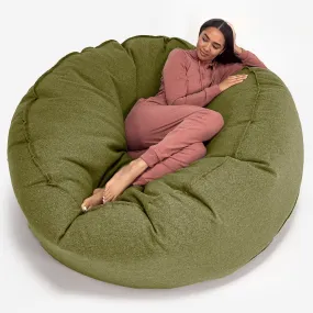 Mega Mammoth Bean Bag Sofa - Interalli Wool Lime Green