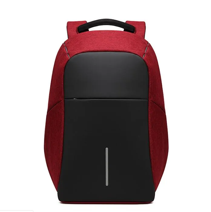 Men Anti Theft Backpack USB Charging 15.6 Laptop Multi-function Waterproof