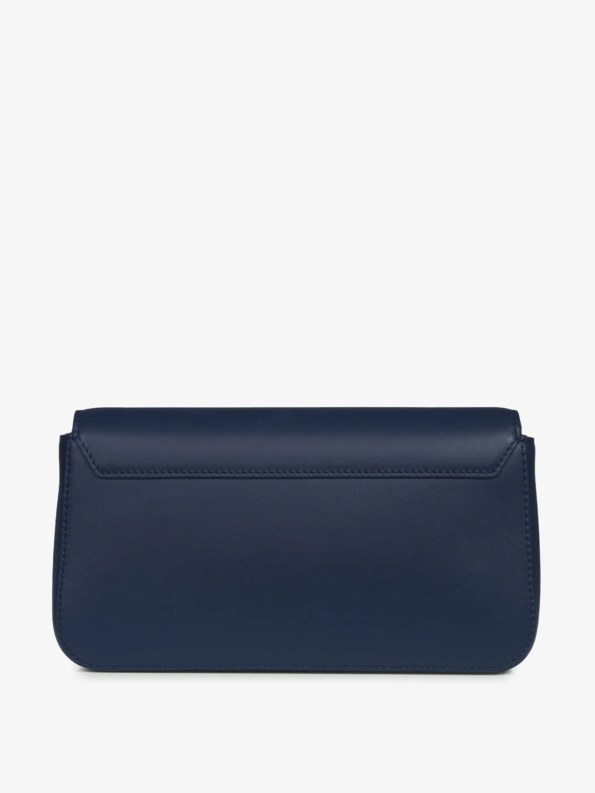 Metallic navy East/West Baguette shoulder bag