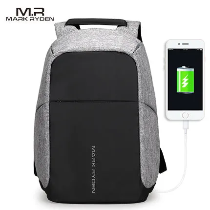 Multifunction USB charging Men 15inch Laptop Backpacks For Teenager Fashion Male Mochila Leisure Travel backpack anti thief