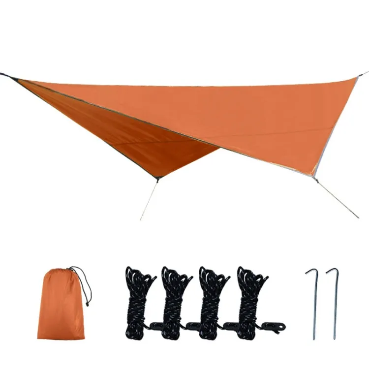 Outdoor Camping Supplies Multifunctional Camping Sunshade Waterproof And Moisture-Proof Mat Ultra-Light Sky,Size: 320 x 250cm (Orange)