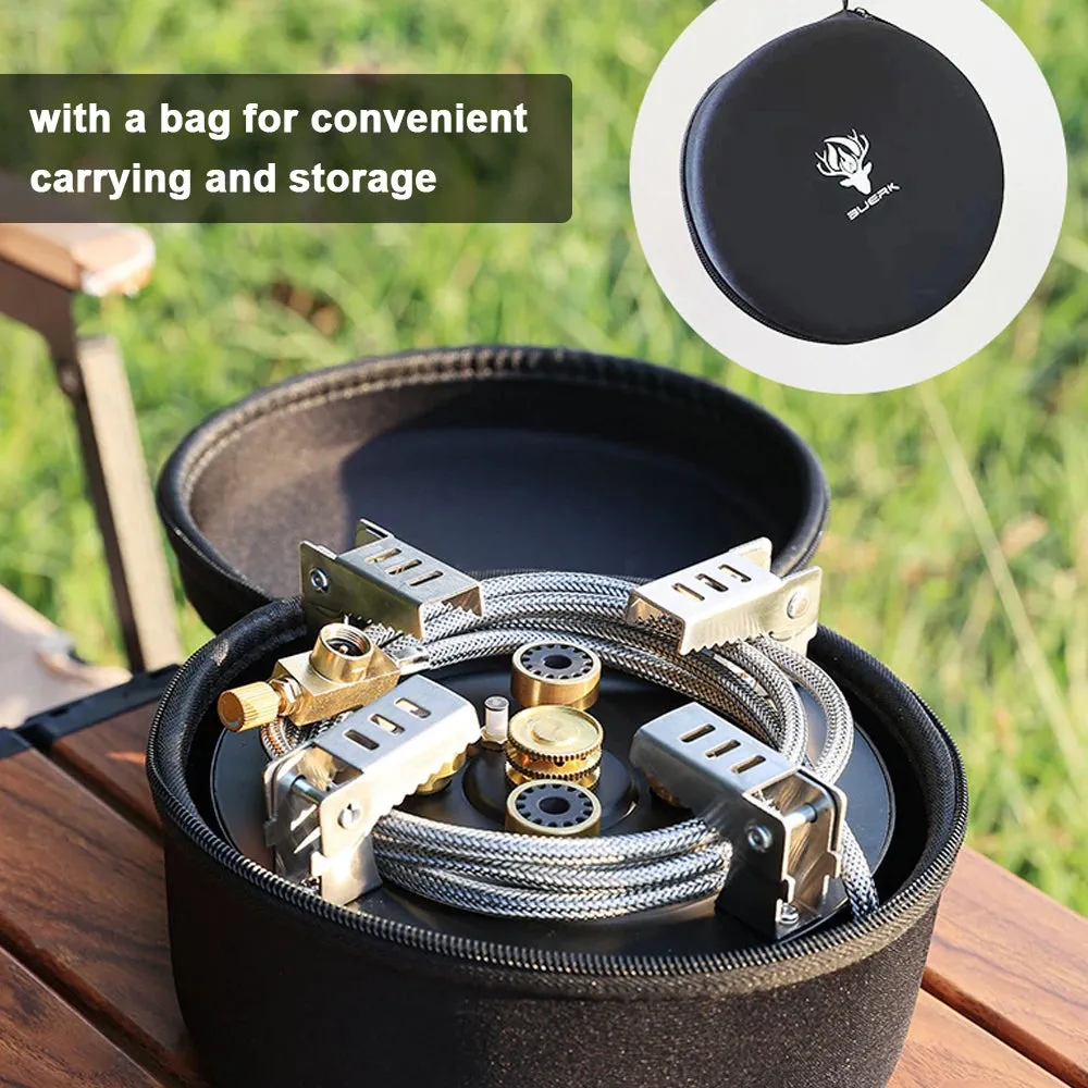 Outdoor Electronic Ignition Stoves High-Power Portable Foldable Adjustable Firepower Furnace Gasstove Camping Hiking