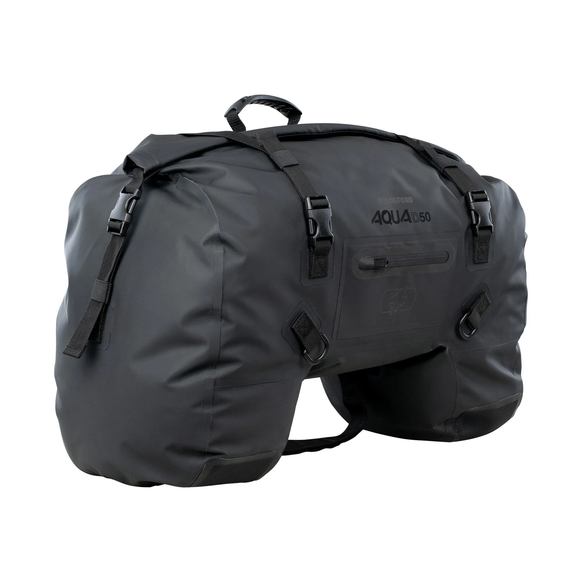 Oxford Aqua D-50 Waterproof 50 Litre Motorcycle Duffle Roll Bag Panniers