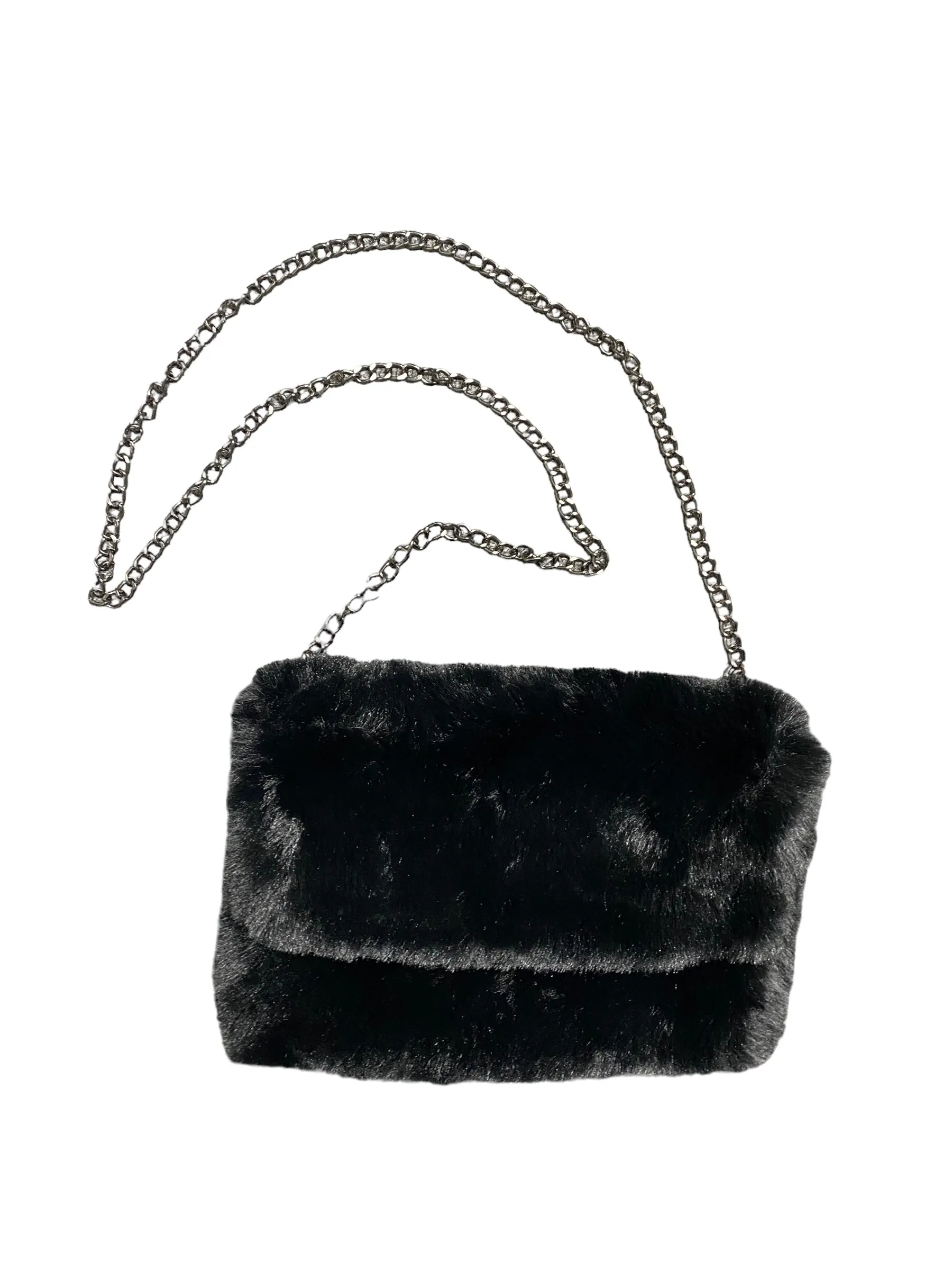 Park Lane BAG19 Faux Fur Crossbody Bag With Chain Strap (4 Colours)