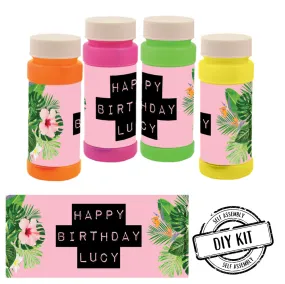 Personalised Bubbles - Tropic Like It's Hot - Pack of 8