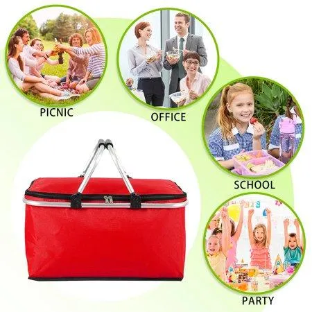 Picnic Basket Thermal Foldable Bag Basket