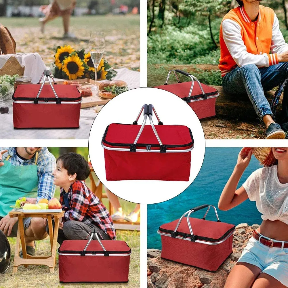 Picnic Basket Thermal Foldable Bag Basket