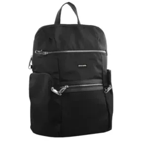 Pierre Cardin Nylon Anti - Theft Backpack Black - 29.5x17x37cm