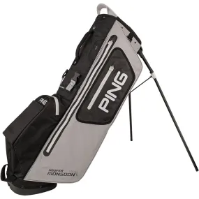 Ping Hoofer Monsoon Waterproof Stand Bag - Light Grey/Black/White