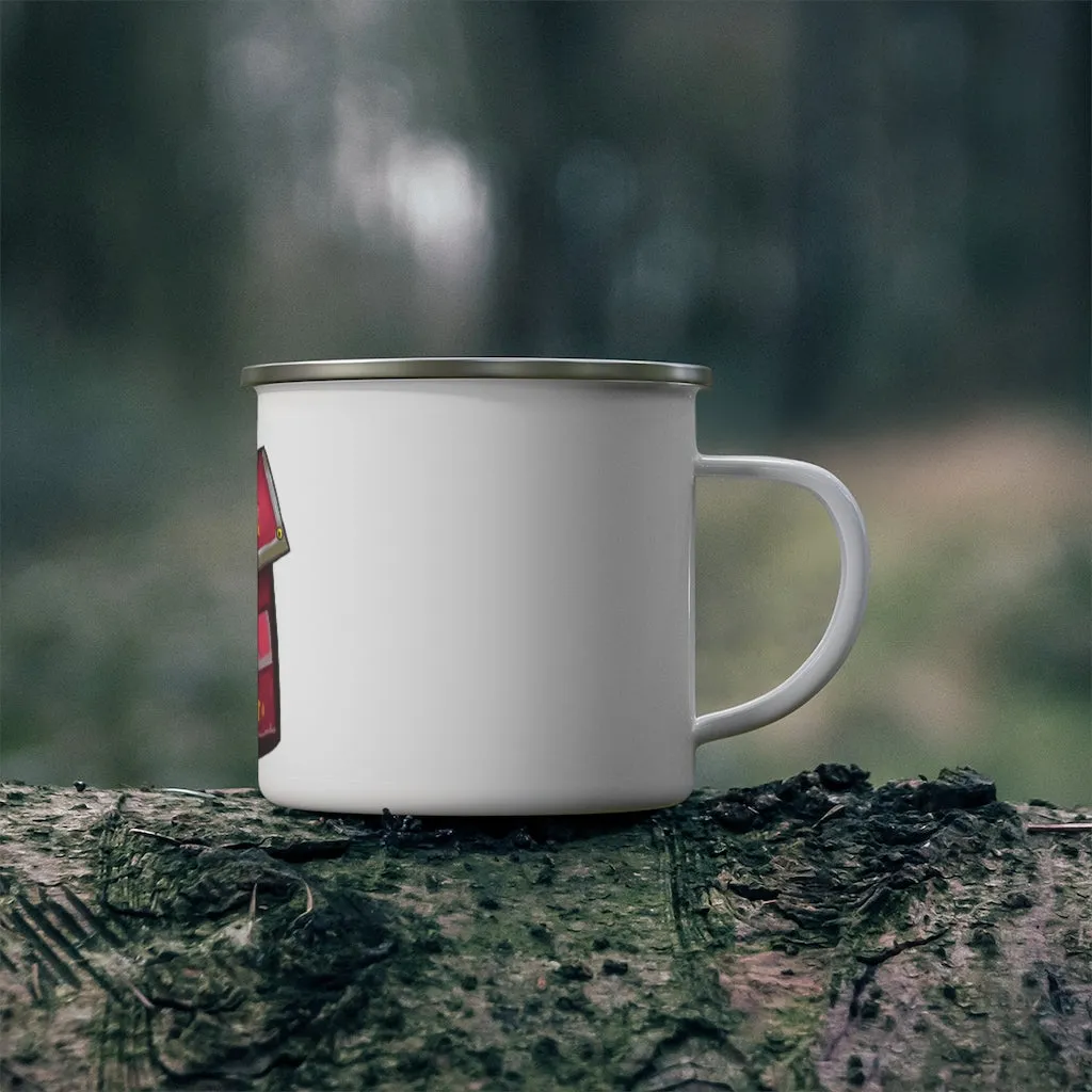 Pink Bag Enamel Camping Mug