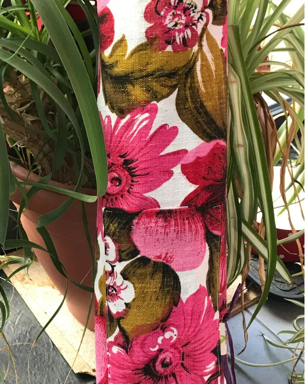 Pink Floral Yoga Mat Bag