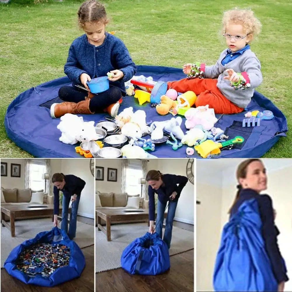 Portable Kids Toy Storage Bag And Play Mat