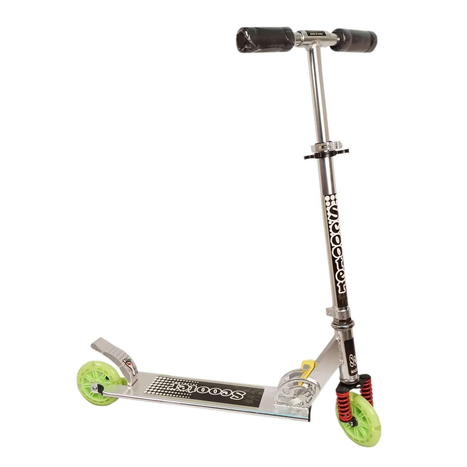 Prokick Road Runner Scooter for Kids of 3 to 14 Years Age - 75 KG Capacity (Green)