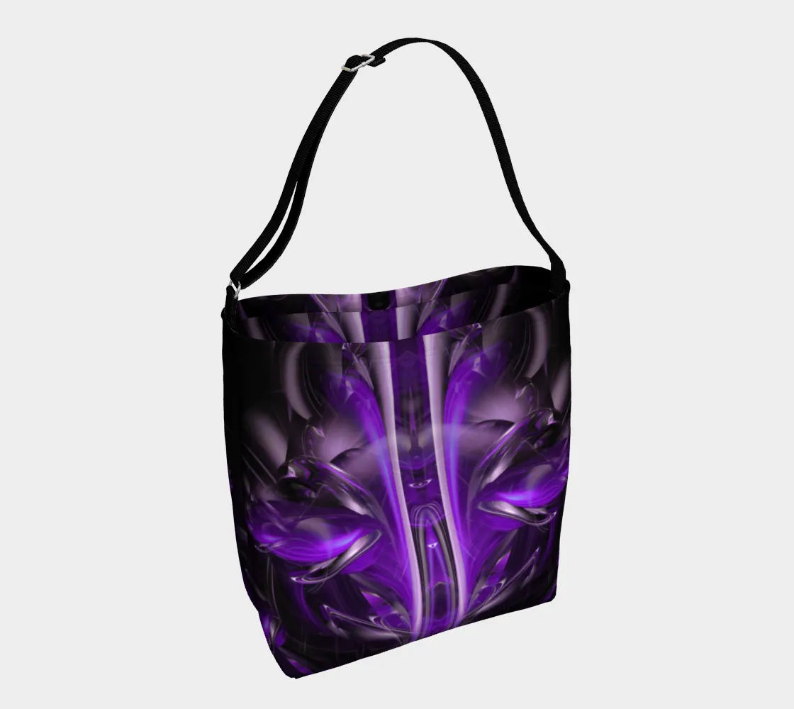 PURPLE ALIEN TOTE BAG