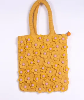 "Pure Comfort: 100% Natural Wool Felt Shoulder Bag for Everyday Elegance"